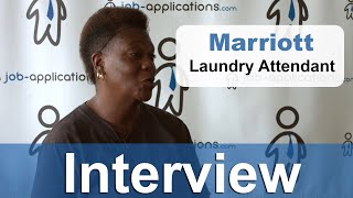 Marriott Interview  Laundry Attendant [upl. by Alexina338]