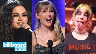 2019 AMAs Taylor Swift Makes History Billie Eilish Sets Stage on Fire amp a Hot Duo  Billboard News [upl. by Lav]