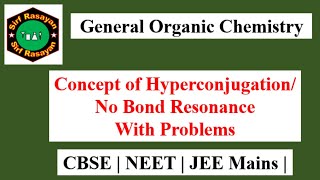 GOC  Hyperconjugation  Concept  Stability  Carbocation  Free radicals  Alkene  01 [upl. by Matazzoni767]