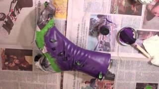 How To Paint Leather Shoes [upl. by Nroht668]