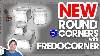 ROUND CORNERS with FredoCorner  New SketchUp Extension [upl. by Notnroht174]