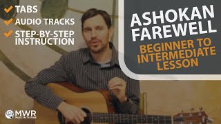 Ashokan Farewell  Guitar Lesson  Melody and Rhythm [upl. by Anneehs]