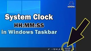 Tips Show Seconds in System Clock Windows Taskbar in Windows 10  System Clock with Seconds HHMMSS [upl. by Barber]