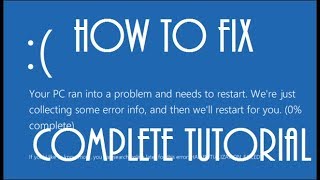 Windows 10 Blue Screen Of Death FIX Tutorial [upl. by Ayk]