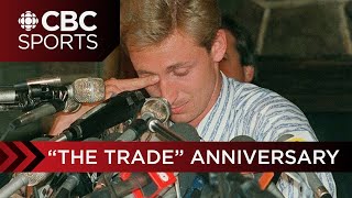 34 years ago the Wayne Gretzky trade shook a nation and the hockey world  CBC Sports [upl. by Arebma]