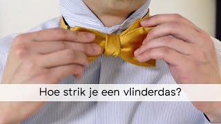 Hoe strik je binnen 2 minuten de vlinderdas [upl. by Nart]