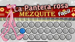 Canción de La Pantera rosa  En acordeón MEZQUITE📱 Acores tutorial [upl. by Ytte96]