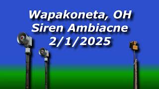 Wapakoneta OH  Siren Ambiance [upl. by Tekcirc572]