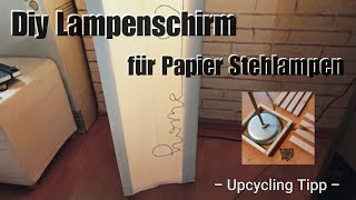 Diy Lampenschirm  Stehlampen Upcycling  IKEA Hack [upl. by Ahseki]