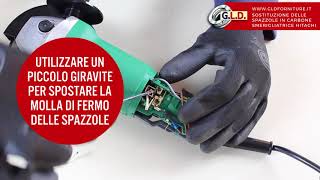 Come sostituire le spazzole in carbone carboncini alla smerigliatrice  GLD tutorial [upl. by Anselmi216]