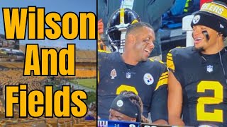 Russell Wilson And Justin Fields Have A Great Steelers MATESHIP [upl. by Weiner12]