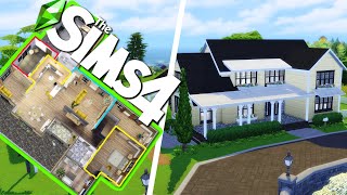 BUDUJĘ DOM DLA DUŻEJ RODZINY W THE SIMS 4  KOSmo CC SPEEDBUILD [upl. by Alehs]