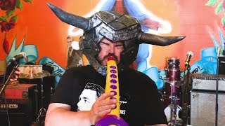 Jack Black plays SaxABoom [upl. by Yemarej186]