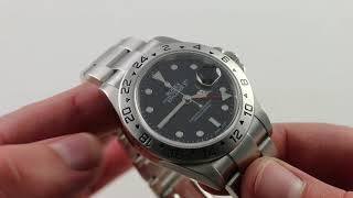 PreOwned Rolex Explorer II 16570 Luxury Watch Review [upl. by Adnwahsar]