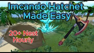 Fastest Way Of Getting The Imcando Hatchet  21 Birds Nest Hourly [upl. by Heyer]