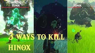 Zelda BOTW  How to defeat Hinox  3 way to kill Hinox [upl. by Arriaes]