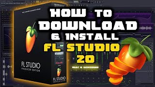 Fl Studio Tutorial  How to download amp install Fl studio 20 Mac amp Windows [upl. by Anavi385]