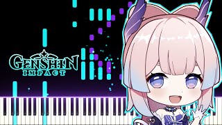 『EXTENDED』Sangonomiya Kokomis Theme  Piano Cover Synthesia「ピアノ」【Genshin Impact】 [upl. by Janis]