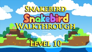 Snakebird Walkthrough  Level 10 [upl. by Meridel697]