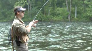 Ultralight Trout Fishing in Fast Water  Real Outdoors TV [upl. by Chita180]