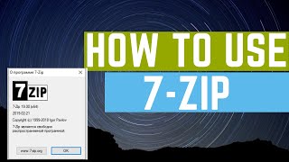 How to Use 7Zip to Compress Files and Extract Files [upl. by Llaccm]