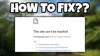 How to fix this site cant be reached [upl. by Wyn]