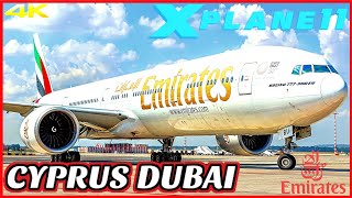 Emirates 777200ER  Cyprus 🇨🇾 to Dubai 🇦🇪  X Plane 11 2021 [upl. by Oba768]