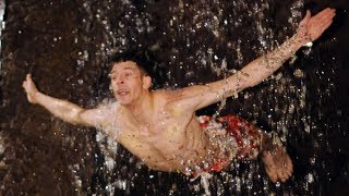 Cliff divers plunge down a waterfall at Casa Bonita [upl. by Anileva]