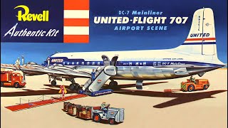 REVELLS DC7  Building Three Original Vintage Models of the Famed Douglas DC7 and DC7C Airliner [upl. by Tiebout]