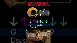 Learn Kadhaipoma on Guitar in a minute 🎸🔥  Quick amp Easy Tutorial [upl. by Meean16]