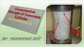 Compressive Strength of Concrete Cylinder ASTM C39AASHTO T22 Part3 Maawa World [upl. by Neram]