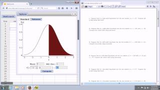 Critical Value using StatCrunch for a Right Tailed Hypothesis ZTest [upl. by Kain]