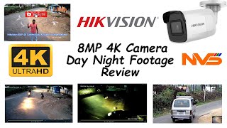 Hikvision 8MP 4K Camera Video Quality Review [upl. by Nrojb]