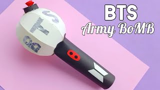 DIY BTS ARMY BOMB  DIY BTS LIGHT STICK  HOW TO MAKE BTS ARMY BOMB LIGHT STICK  BTS paper craft [upl. by Yong]