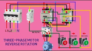 Three phase motor forward and reverse rotation wiring  SRA Electrical [upl. by Moritz462]