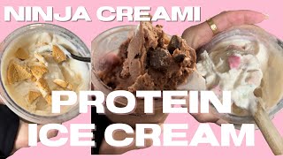 Ninja Creami Protein Ice Cream 3 Ways  Tips amp Tricks for the best texture  Macro friendly [upl. by Eilagam]