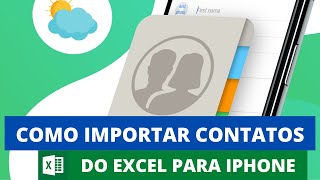 Como Importar Contatos Do Excel Para o iPhone Com iCloud [upl. by Laefar717]