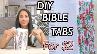 Bible Tabs DIY Tutorial  How to Make and Apply Printable Bible Tabs  Easy and Budget Friendly [upl. by Ekaterina]