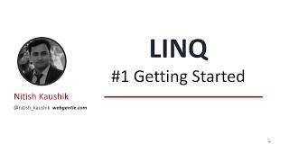 1 Introduction to LINQ  LINQ tutorial for beginners [upl. by Anallij]