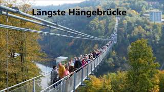 Gigantische Hängebrücke  Rappbodetalsperre im Harz [upl. by Aratnahs919]