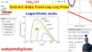 Extract data from LogLog plotsgraphs  webplotdigitizer  DrawingGraphing12 [upl. by Still]