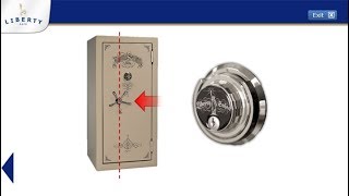 Liberty Safe  How to Operate Mechanical Lock with Key amp Offset Handle [upl. by Anipsed]