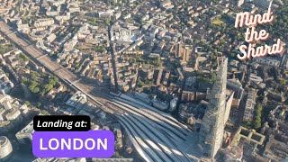 Landing at London City airport LCY runway 09 [upl. by Eirrak]