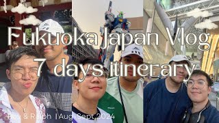 Fukuoka Japan Vlog 2024 7 days Itinerary [upl. by Mungam124]