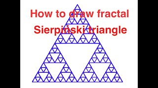 Scratch Tutorial How to draw Fractal  Sierpiński triangle [upl. by Eltsryk]