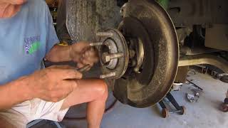 Jaguar Front wheel bearing removal [upl. by Alburga]