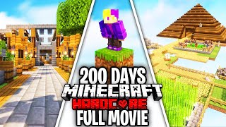 I Spent 200 Days in ONE BLOCK SKYBLOCK Minecraft FULL MOVIE [upl. by Nesnej150]