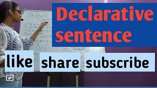 DECLARATIVE SENTENCE IN HINDI [upl. by Paff]