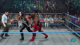 Ahmed Johnson Vs Sting Wcw 2k23 [upl. by Akiemahs845]