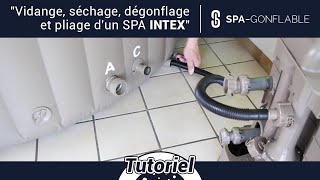 TUTO vidange pour hivernage d’un spa gonflable Intex [upl. by Lirbij843]